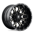 Fuel - D561 CRUSH - Black - GLOSS MACHINED DOUBLE DARK TINT - 20" x 9", 1 Offset, 6x135, 139.7 (Bolt Pattern), 106.1mm HUB