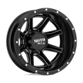 Moto Metal - MO995 - Black - SATIN BLACK MILLED - 17" x 6.5", -155 Offset, 8x200 (Bolt Pattern), 142mm HUB