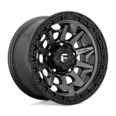 Fuel - D716 COVERT - Gunmetal - MATTE GUN METAL BLACK BEAD RING - 20" x 10", -18 Offset, 8x180 (Bolt Pattern), 124.2mm HUB