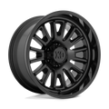 XD Series - XD864 ROVER - Black - SATIN BLACK WITH GLOSS BLACK LIP - 22" x 12", -44 Offset, 6x139.7 (Bolt Pattern), 106.1mm HUB