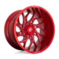 Fuel - D742 RUNNER - CANDY RED MILLED - 24" x 14", -75 Offset, 6x139.7 (Bolt Pattern), 106.1mm HUB