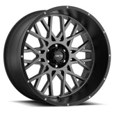 Vision Wheel Off-Road - 412 ROCKER - Black - Anthracite with Satin Black Lip - 18" x 9", 12 Offset, 5x127 (Bolt Pattern), 78.1mm HUB