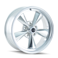 Ridler - 675 - Chrome - POLISHED - 17" x 8", 0 Offset, 5x120.65 (Bolt Pattern), 83.8mm HUB