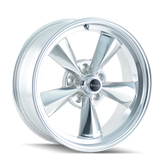 Ridler - 675 - Chrome - POLISHED - 17" x 8", 0 Offset, 5x120.65 (Bolt Pattern), 83.8mm HUB