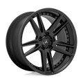 Asanti Black - ABL-33 REIGN - Black - SATIN BLACK - 20" x 10.5", 38 Offset, 5x120 (Bolt Pattern), 74.1mm HUB