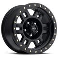 Vision Wheel Off-Road - 398 MANX - Black - Matte Black - 18" x 9", 18 Offset, 5x139.7 (Bolt Pattern), 108mm HUB