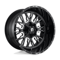 Fuel - D611 STROKE - Black - GLOSS BLACK MILLED - 17" x 9", 1 Offset, 6x135, 139.7 (Bolt Pattern), 106.1mm HUB