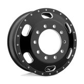 ATX - AO402 INDY - Black - SATIN BLACK MILLED - 22.5" x 8.25", 145 Offset, 10x285.75 (Bolt Pattern), 220.1mm HUB