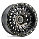 Black Rhino - SHREDDER - Black - MATTE BLACK WITH MACHINED DARK TINT - 17" x 9", 0 Offset, 6x135 (Bolt Pattern), 87.1mm HUB