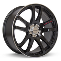 RTX Wheels - Twin - Black - Black Machined - 18" x 8", 40 Offset, 5x114.3 (Bolt Pattern), 73.1mm HUB