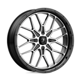 MSA Offroad Wheels - M45 PORTAL - Black - GLOSS BLACK MACHINED - 15" x 7", 10 Offset, 4x156 (Bolt Pattern), 115.1mm HUB