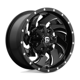 Fuel - D574 CLEAVER - Black - GLOSS BLACK MILLED - 22" x 10", -18 Offset, 5x139.7, 150 (Bolt Pattern), 110.1mm HUB