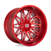 XD Series - XD859 GUNNER - CANDY RED MILLED - 22" x 10", -18 Offset, 5x127, 139.7 (Bolt Pattern), 78.1mm HUB