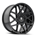 Touren - TR66 - Black - GLOSS BLACK - 18" x 8", 35 Offset, 5x108, 114.3 (Bolt Pattern), 72.6mm HUB