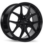 Fast Wheels - FC04 - Black - Metallic Black - 17" x 8", 45 Offset, 5x100 (Bolt Pattern), 72.6mm HUB