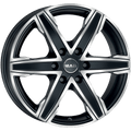 Mak Wheels - KING6 - Black - ICE BLACK - 16" x 6.5", 62 Offset, 6x130 (Bolt Pattern), 84.1mm HUB