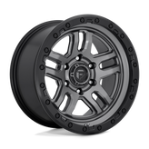 Fuel - D701 AMMO - Gunmetal - MATTE GUN METAL BLACK BEAD RING - 17" x 9", -12 Offset, 6x139.7 (Bolt Pattern), 106.1mm HUB