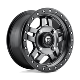 Fuel UTV - D558 ANZA - Gunmetal - MATTE GUN METAL BLACK BEAD RING - 14" x 7", 13 Offset, 4x156 (Bolt Pattern), 132mm HUB