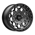 KMC Wheels - KM545 TREK - Black - SATIN BLACK WITH GRAY TINT - 17" x 9", 18 Offset, 5x127 (Bolt Pattern), 71.5mm HUB