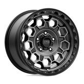 KMC Wheels - KM545 TREK - Black - SATIN BLACK WITH GRAY TINT - 17" x 9", 18 Offset, 5x127 (Bolt Pattern), 71.5mm HUB