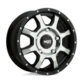 Moto Metal - MO970 - Black - Gloss Black Machined Face - 17" x 8", 50 Offset, 5x130 (Bolt Pattern), 84.1mm HUB