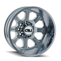 Cali Off-Road - BRUTAL - Chrome - CHROME - 22" x 8.25", -180 Offset, 8x165.1 (Bolt Pattern), 121.3mm HUB