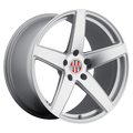 Victor Equipment Wheels - BADEN - Gunmetal - SILVER W/ MIRROR CUT FACE - 20" x 11", 55 Offset, 5x130 (Bolt Pattern), 71.5mm HUB