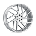 Status Wheels - JUGGERNAUT - Silver - Silver with Brushed Machined Face - 20" x 9", 30 Offset, 5x114.3 (Bolt Pattern), 76.1mm HUB