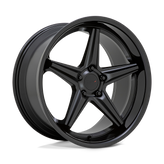 TSW Wheels - LAUNCH - Black - MATTE BLACK WITH GLOSS BLACK LIP - 19" x 8.5", 20 Offset, 5x114.3 (Bolt Pattern), 76.1mm HUB