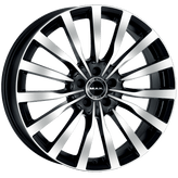 Mak Wheels - KRONE - Black - BLACK MIRROR - 17" x 7.5", 36 Offset, 5x112 (Bolt Pattern), 66.6mm HUB