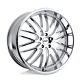 TSW Wheels - SNETTERTON - Chrome - CHROME - 17" x 8", 20 Offset, 5x114.3 (Bolt Pattern), 76.1mm HUB