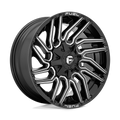 Fuel - D773 TYPHOON - Black - GLOSS BLACK MILLED - 20" x 10", -18 Offset, 5x139.7, 150 (Bolt Pattern), 110.1mm HUB