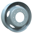 Envy Wheels - Dually Steel Wheel - Grey - GREY - 19.5" x 6", 136 Offset, 10x225 (Bolt Pattern), 170.1mm HUB