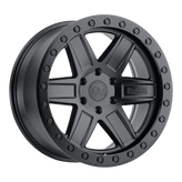 Black Rhino - ATTICA - Gunmetal - MATTE BLACK W/ BLACK RING - 20" x 9.5", -18 Offset, 5x127 (Bolt Pattern), 71.5mm HUB