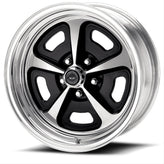 American Racing Vintage - VN500 - Silver - POLISHED - 17" x 9.5", -6 Offset, 5x114.3 (Bolt Pattern), 83.06mm HUB