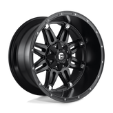 Fuel - D531 HOSTAGE - Black - MATTE BLACK - 22" x 12", -44 Offset, 8x165.1 (Bolt Pattern), 125.1mm HUB