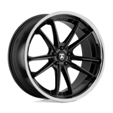 Asanti Black - ABL-23 SIGMA - Black - GLOSS BLACK CHROME LIP - 22" x 10.5", 25 Offset, 5x115 (Bolt Pattern), 72.6mm HUB