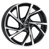 Mak Wheels - KASSEL - Black - BLACK MIRROR - 17" x 7", 35 Offset, 5x114.3 (Bolt Pattern), 76mm HUB