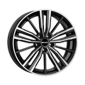 Mak Wheels - VIER - Black - BLACK MIRROR - 17" x 7.5", 47 Offset, 5x112 (Bolt Pattern), 57.1mm HUB