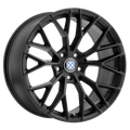 Beyern - ANTLER - Black - DOUBLE BLACK - MATTE BLACK W/ GLOSS BLACK FACE - 18" x 9.5", 35 Offset, 5x120 (Bolt Pattern), 72.56mm HUB