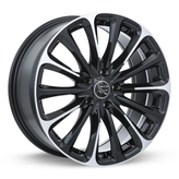 RTX Wheels - Poison - Black - Black Machined - 17" x 7.5", 38 Offset, 5x108 (Bolt Pattern), 63.4mm HUB