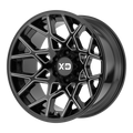 XD Series - XD831 CHOPSTIX - Black - GLOSS BLACK MILLED - 20" x 10", -24 Offset, 6x139.7 (Bolt Pattern), 106.1mm HUB