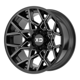 XD Series - XD831 CHOPSTIX - Black - GLOSS BLACK MILLED - 20" x 10", -24 Offset, 6x139.7 (Bolt Pattern), 106.1mm HUB