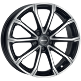 Mak Wheels - DaVinci - Black - BLACK MIRROR - 17" x 7", 46 Offset, 5x112 (Bolt Pattern), 57.1mm HUB