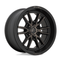 Fuel - D762 CLASH - Black - MATTE BLACK DOUBLE DARK TINT - 18" x 9", 1 Offset, 6x139.7 (Bolt Pattern), 106.1mm HUB