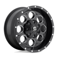 Fuel - D525 REVOLVER - Black - MATTE BLACK MILLED - 17" x 9", -12 Offset, 5x114.3, 127 (Bolt Pattern), 78.1mm HUB