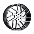 Status Wheels - JUGGERNAUT - Black - Gloss Black with Machined Face - 20" x 9", 5 Offset, 6x139.7 (Bolt Pattern), 112.1mm HUB
