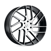 Status Wheels - JUGGERNAUT - Black - Gloss Black with Machined Face - 20" x 9", 5 Offset, 6x139.7 (Bolt Pattern), 112.1mm HUB