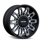 Mayhem - CORTEX - Black - MATTE BLACK WITH MACHINED DART TINT - 20" x 9", 0 Offset, 5x127, 139.7 (Bolt Pattern), 87.1mm HUB