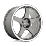 Motegi - MR151 CS5 - Gunmetal - GUNMETAL WITH MACHINED LIP - 19" x 8.5", 30 Offset, 5x100 (Bolt Pattern), 56.2mm HUB